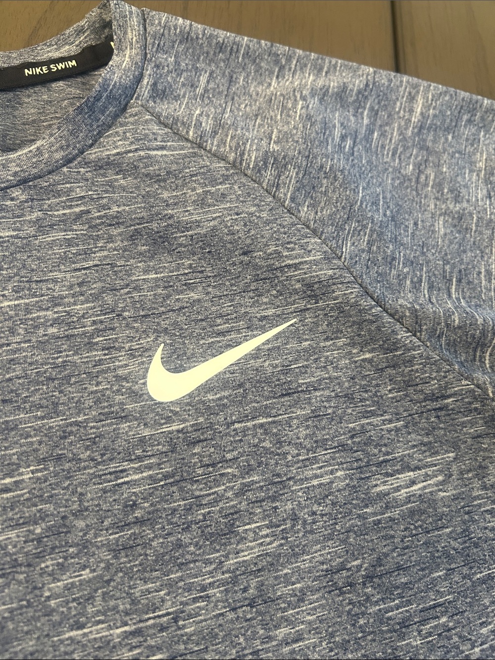 Nike Heathered Blue Short-Sleeve Dri-FIT Athletic Tee - Picture 3 of 5